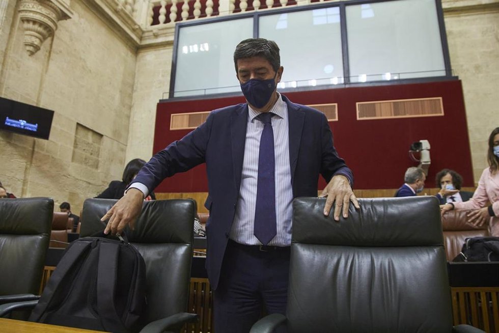 El vicepresidente y consejero de Turismo, Juan Marín