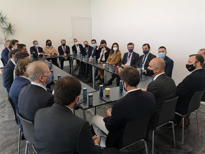 Muñoz reunido con los empresarios