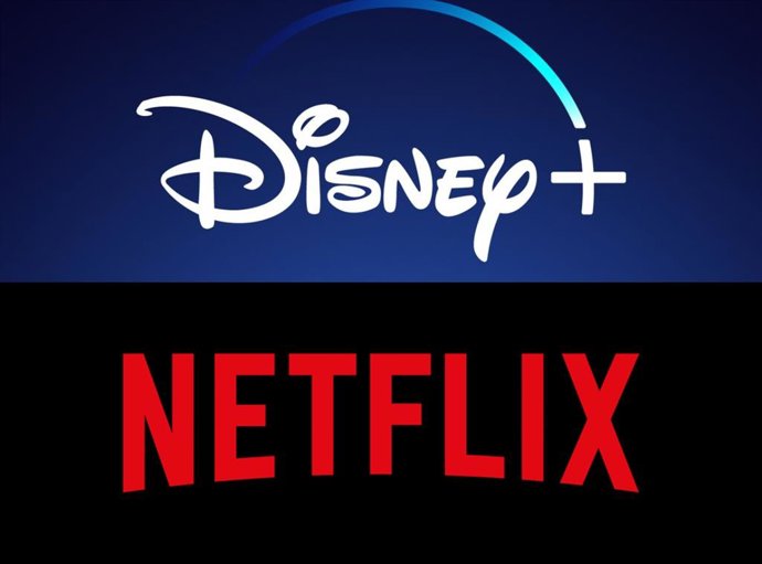Archivo - Disney+ y Netflix