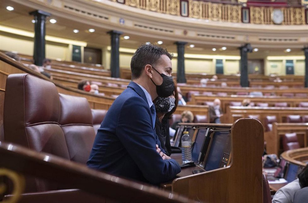 El portavoz del Grupo Parlamentario Socialista en el Congreso de los Diputados, Héctor Gómez