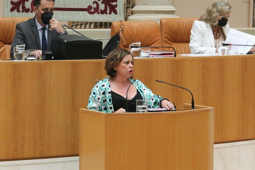 Archivo - La diputada de IU, Henar Moreno
