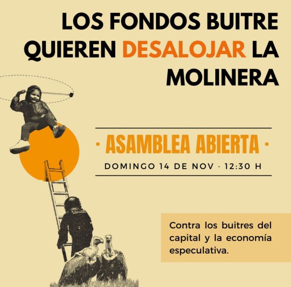 Convocatoria de Asamblea del Centro Social Okupado La Molinera.