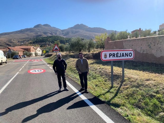 Invertidos 345.000 euros en mejorar la seguridad vial en la carretera LR-380 entre Préjano y Santa Eulalia Bajera