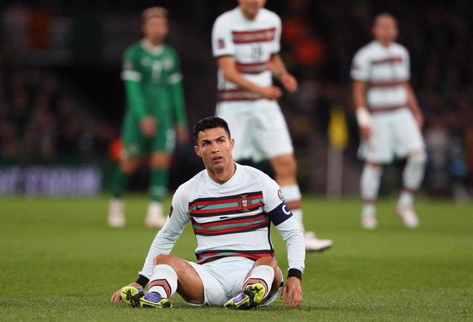 Cristiano Ronaldo, en el Irlanda-Portugal de clasificación para el Mundial 2022