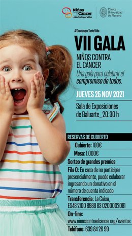 Cartel de la VII Gala Benéfica de Niños contra el Cáncer