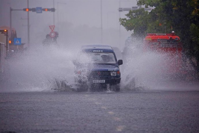 Archivo - Imagen de archivo de fuertes lluvias en Sri Lanka. 
