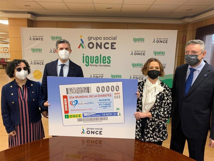 Presentación del Cupón de Fin de Semana de la Once dedicado al Día Mundial de la Diabetes