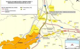 Imagen de la zona afectada.