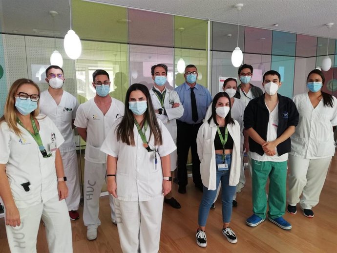 Equipo de la Sala de Vacunación del HUC