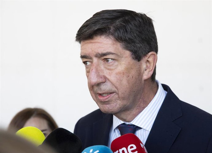 El vicepresidente de la Junta de Andalucía, y consejero de Turismo, Juan Marín