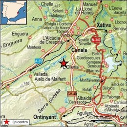 Terremoto en el municipio valenciano de Canals (Valencia)