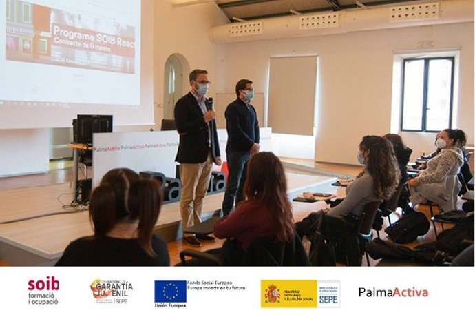 El alcalde de Palma, José Hila, durante el acto en PalmaActiva.