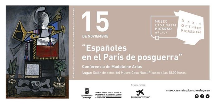 El papel de los españoles en París en la posguerra centra la charla de Madeleine Arias en la Casa Natal Picasso