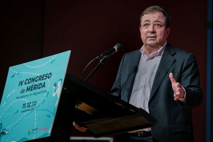 Vara, en el congreso de periodismo de migraciones en Mérida.