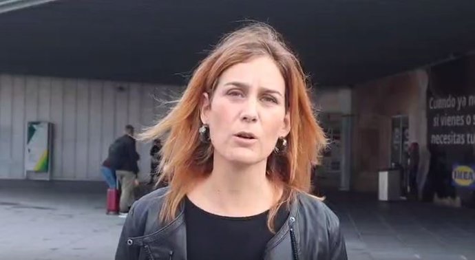 Archivo - La líder de los comuns en el Parlament, Jéssica Albiach, en declaraciones en Valencia