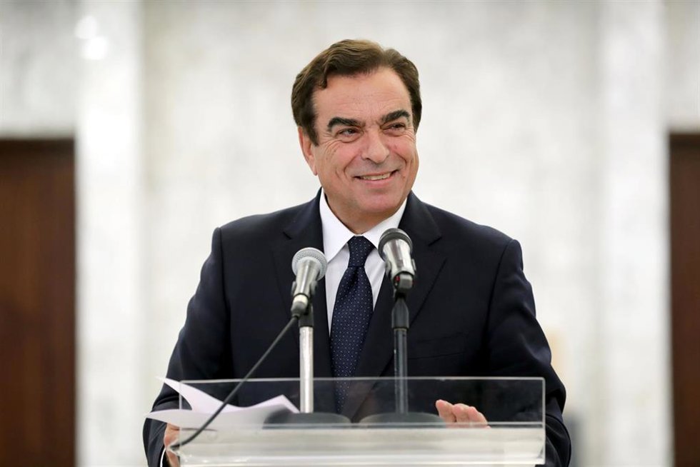Archivo - El ministro de Información de Líbano, George Kordahi