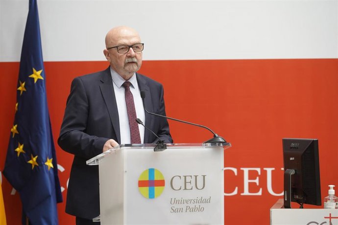 El portavoz en el Parlamento Europeo del partido Ley y Justicia, Ryszard Legutko, en el 23 Congreso Católicos y Vida Pública