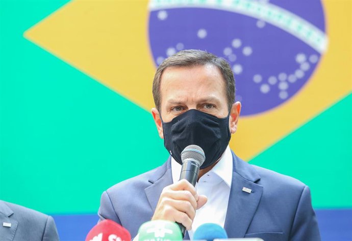 Archivo - El gobernador de Sao Paulo,  Joao Doria.