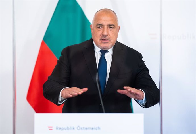 Archivo - 16 March 2021, Austria, Vienna: Bulgarian Prime Minister Boyko Borissov speaks during a press conference on "Vaccine distribution in the EU" at the Federal Chancellery. Photo: Georg Hochmuth/APA/dpa