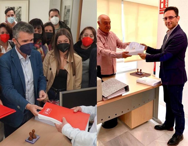 Entrega avales a las primarias del PSOE de Málaga