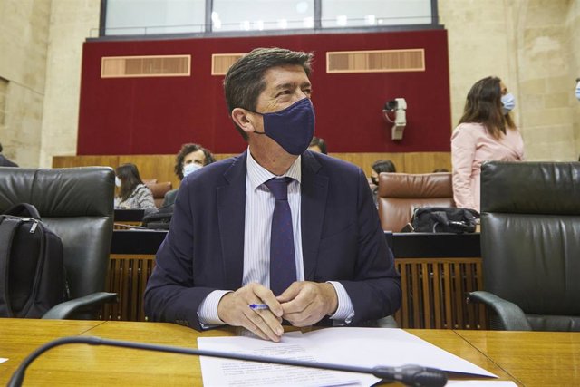 El vicepresidente y consejero de Turismo, Juan Marín (archivo)