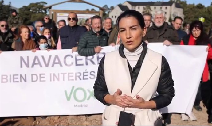 La portavoz de Vox en la Asamblea de Madrid, Rocío Monasterio