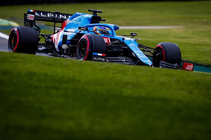 Fernando Alonso en Interlagos