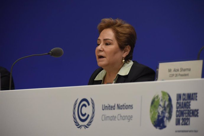 La secretaria ejecutiva de la Convención Marco de Cambio Climático de la ONU, Patricia Espinosa