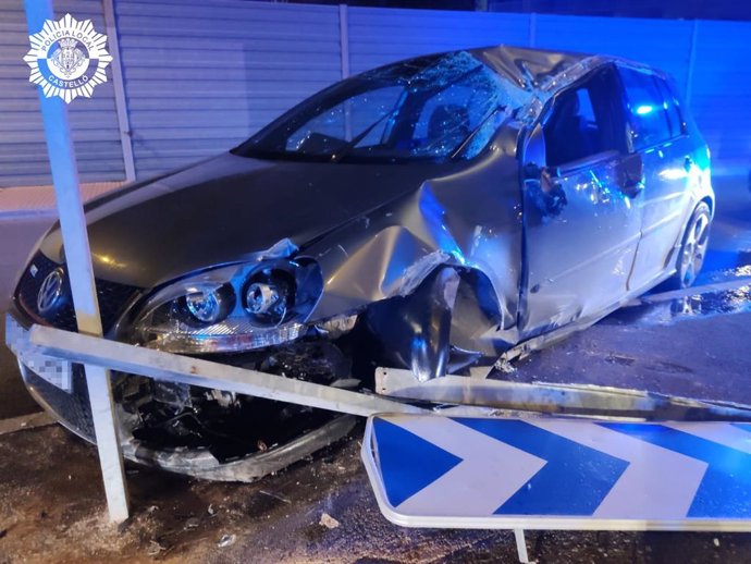 Accidente de tráfico en la avenida Benicssim de Castelló