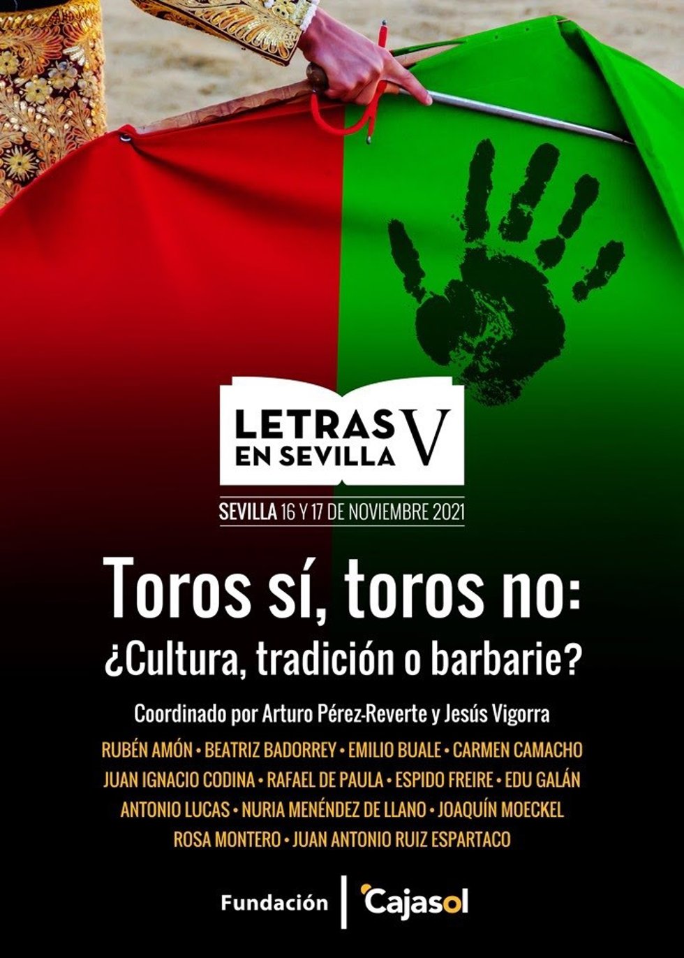 Fundación Cajasol inicia el martes V Edición del Ciclo Letras con Arturo Pérez-Reverte y Jesús Vigorra