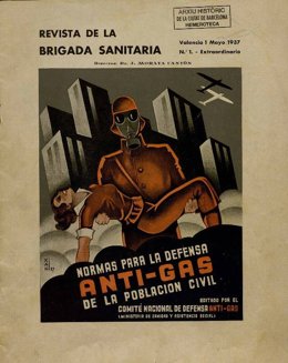 Documento propagandístico digitalizado por el Arxiu Histric de la Ciutat de Barcelona (AHCB)
