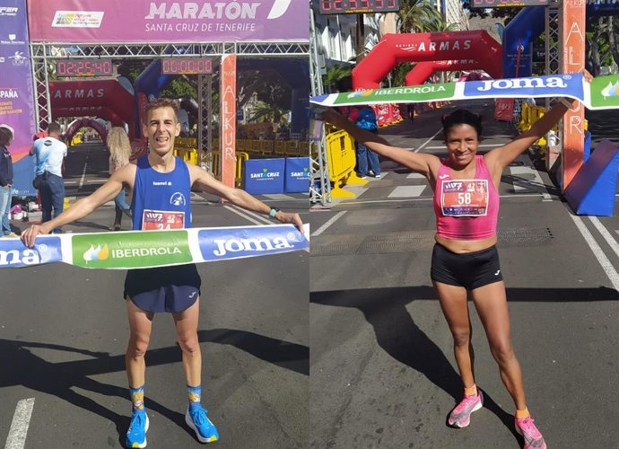 Carlos Gazapo y María Mercedes Pila, campeones de España de maratón