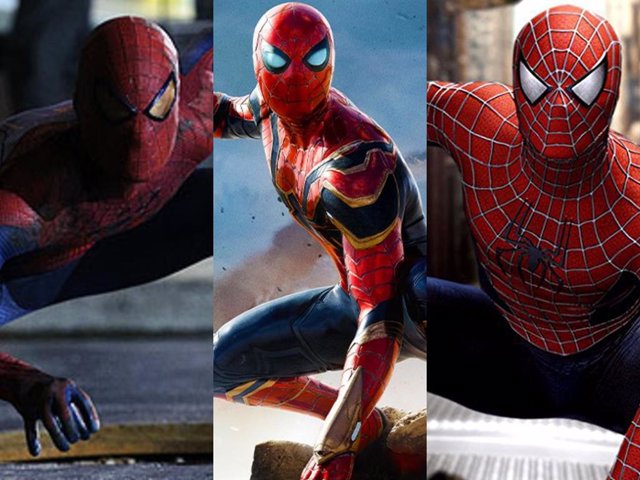 Spider-Man de Andrew Garfield, Tobey Maguire y Tom Holland