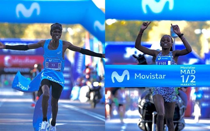 Kiprotich y Jepchumba, ganadores del Movistar Medio Maratón de Madrid