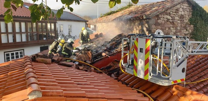 Incendio en vivienda de Campoo de Suso