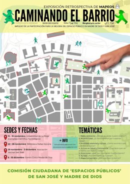 La exposición 'Caminando el barrio' abre sus puertas para impulsar la mejora del espacio público