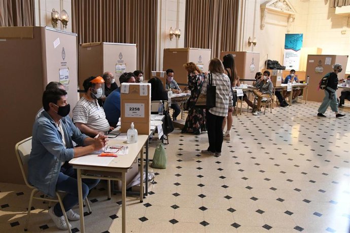Colegio electoral en Buenos Aires, Argentina