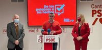 Zuloaga, reelegido líder del PSOE cántabro con el 75% de los votos en las primarias