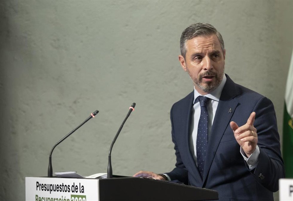 El consejero de Hacienda y Financiación Europea, Juan Bravo, en una foto de archivo.