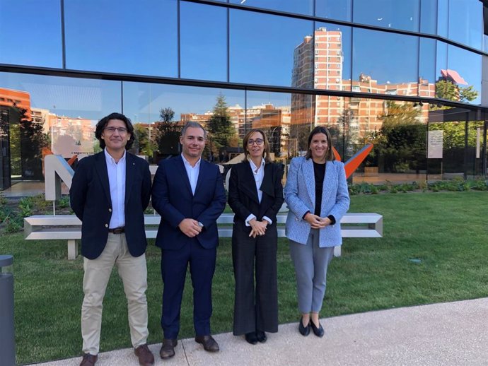 Desde la izquierda, David Valero, de la Comercializadora de Naturgy; Gonalo Carvalho, director e-commerce Worten; Vito Olascoaga y Cristina Rodrigo, de la Comercializadora de Naturgy.