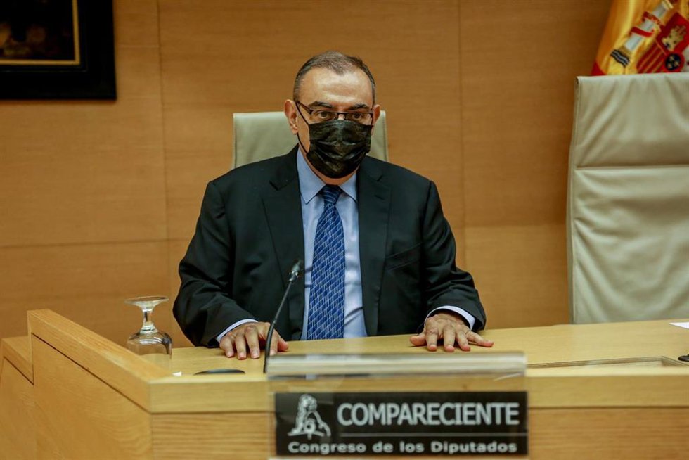 El exjefe de la Unidad Central de Apoyo Operativo (UCAO) de la Policía Nacional Enrique García Castaño, comparece en la comisión del Congreso de los Diputados que investiga la Operación Kitchen