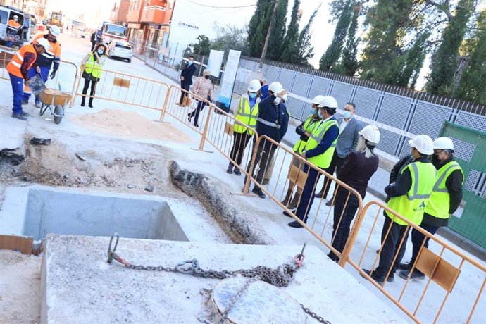 Visita a las obras del nuevo colector de Cabezo de Torres