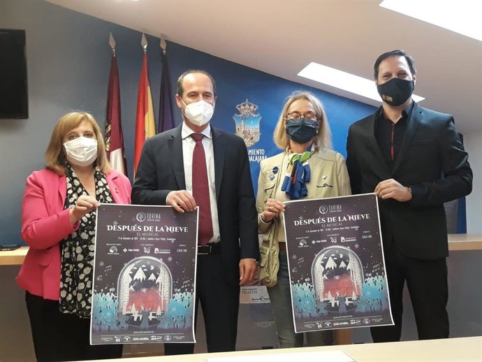 El alcalde de Guadalajara, Alberto Rojo, en la presentación del concierto benéfico navideño