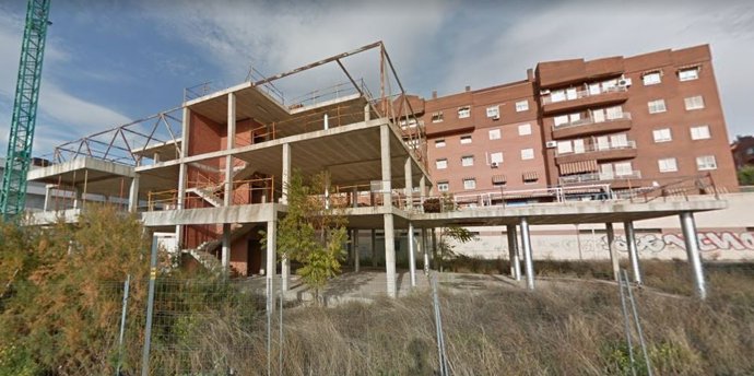 Imagen del esqueleto del edificio de la sede de CEOE y Ministerio de Trabajo