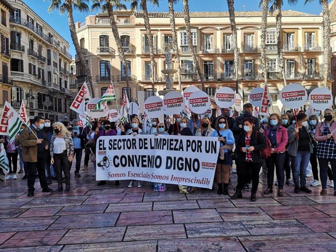 CCOO exige un convenio "digno y justo" para el sector de la limpieza de la provincia de Málaga