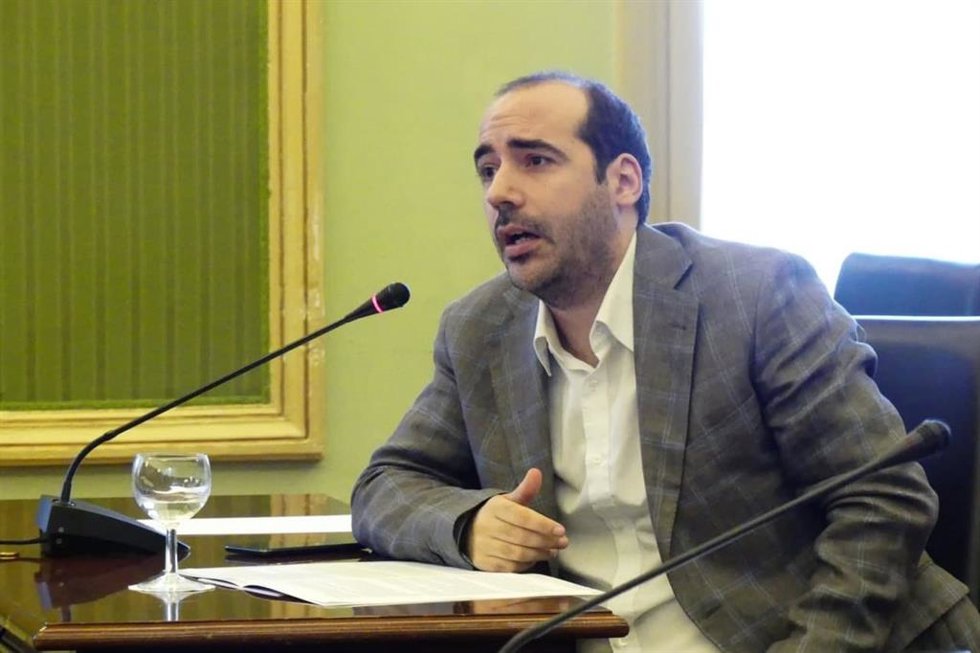 Archivo - El portavoz de Unidas Podemos en el Parlament, Alejandro López.