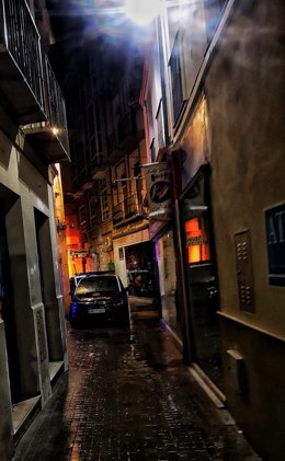 Coche Policía Nacional noche Málaga capital