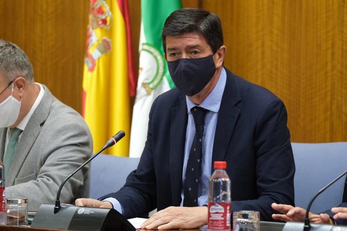Juan Marín, en comisión parlamentaria.
