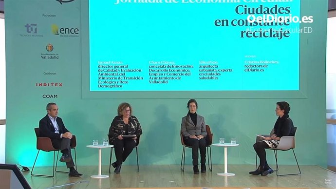 Participación de la concejal Charo Chávez en el foro sobre Economía Circular organizado por ElDiario.Es.