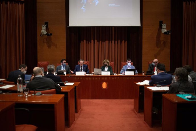 El conseller d'Economia i Hisenda de la Generalitat, Jaume Giró, durant la seva intervenció